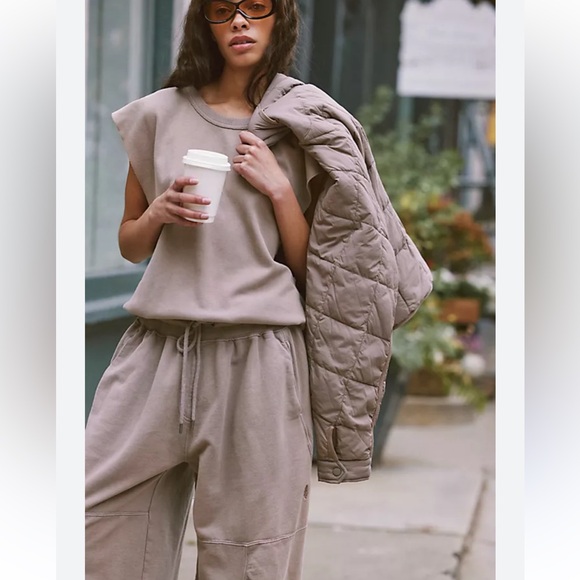 Free People Movement Throw And Go Onesie Oversized Sweatshirt Material Baggy - Picture 1 of 12